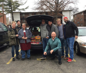 Food Pantry Immaculate Conception Donation car trunk team Maplewood