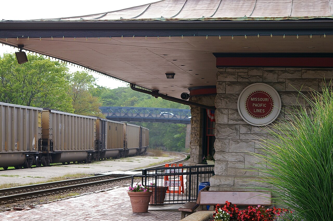 The historic 1893 Kirkwood, Missouri train depot